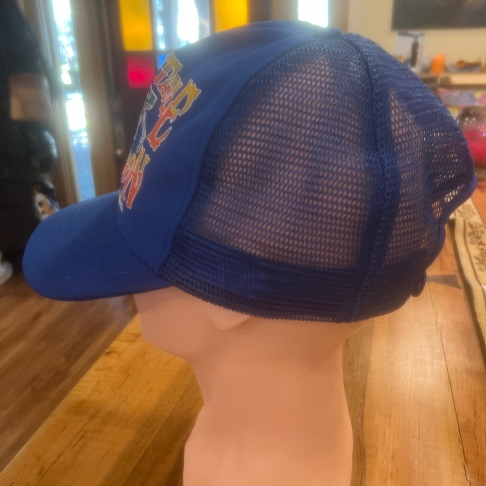 Blue Virginia City Trucker Hat View 3